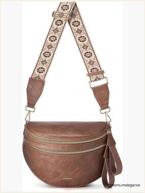 Spacious Leather Crossbody Bag Bum Bag Handbags Wallets Purses Trendy Shoulder